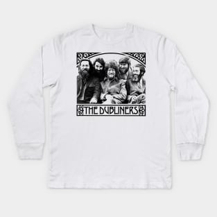 The Dubliners -- Vintage Style Original Design Kids Long Sleeve T-Shirt